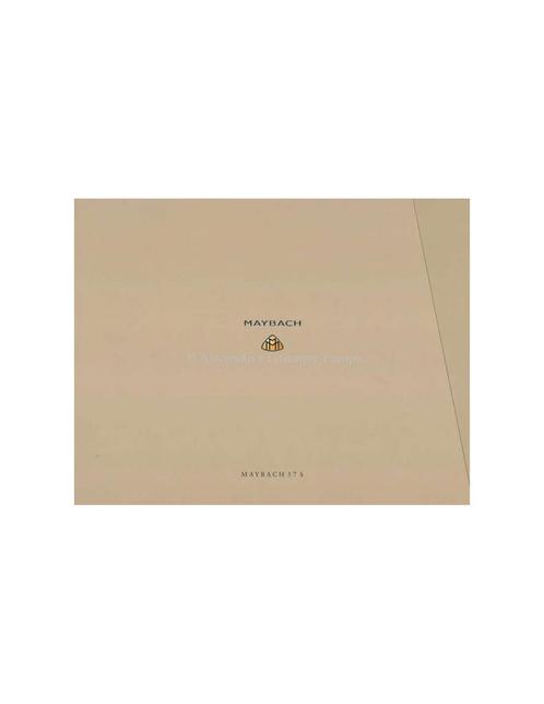 2005 MAYBACH 57 S HARDCOVER BROCHURE DUITS, Boeken, Auto's | Folders en Tijdschriften