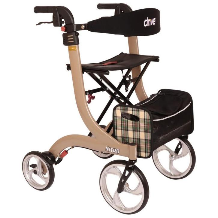 Rollator lichtgewicht Drive Nitro champagne L, Diversen, Rollators, Nieuw, Ophalen of Verzenden