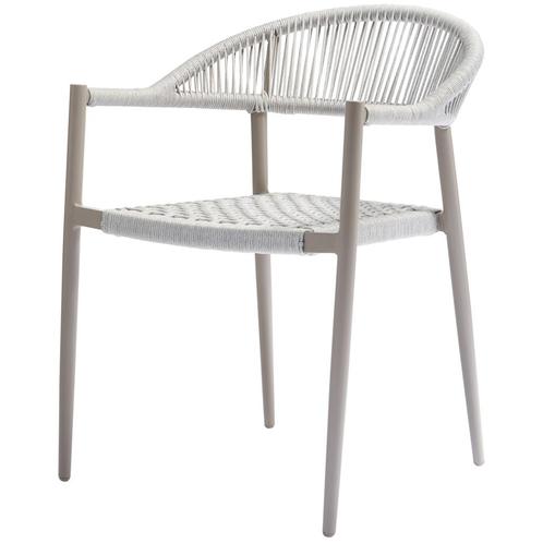 Tuinstoel Yellow Touw Aluminium Lichtgrijs Exotan Set 2, Tuin en Terras, Tuinstoelen, Nieuw, Verzenden