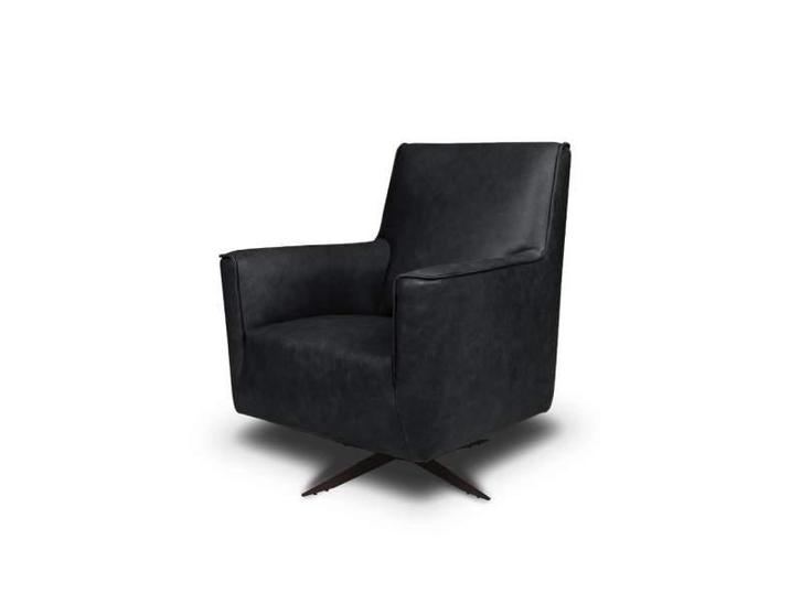 Fauteuil Valley - fauteuils - Zwart, Huis en Inrichting, Stoelen, Zwart, Nieuw, Leer
