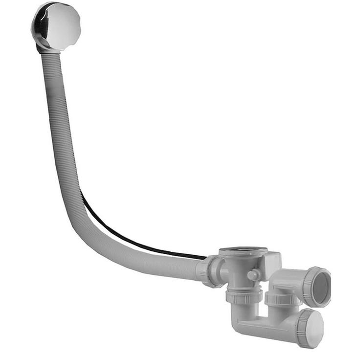 Riko Rezo Badafvoer met Overloop - Verlengd - 70mm - Chroom, Doe-het-zelf en Verbouw, Sanitair, Ophalen of Verzenden