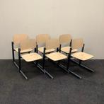 Complete set 6 stuks school stoelen, Presikhaaf (stip, Vijf, Zes of meer stoelen, Gebruikt, Ophalen of Verzenden, Hout