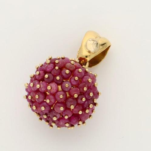 Hanger - 18 karaat Geel goud - Robijn, Sieraden, Tassen en Uiterlijk, Antieke sieraden