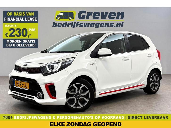Kia Picanto 1.0 MPi GT-Line | Camera | Carplay | Cruise |, Auto's, Kia, Te koop, Handgeschakeld, Financial lease, Benzine, Wit