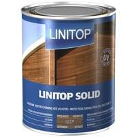 Linitop Solid - Mahonie - 1 liter (Linitop Beits), Doe-het-zelf en Verbouw, Verf, Beits en Lak, Beits, Overige kleuren, Nieuw