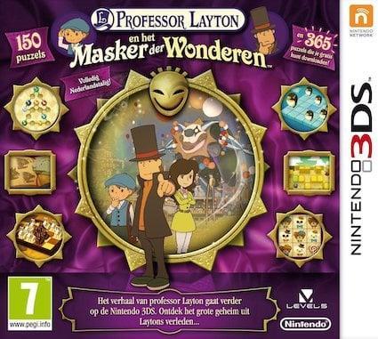 Professor Layton en het Masker der Wonderen (Buitenlands..., Spelcomputers en Games, Games | Nintendo 2DS en 3DS, Zo goed als nieuw