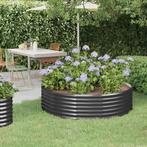 vidaXL Plantenbak 140x140x36 cm gepoedercoat staal, 100 cm of meer, Verzenden, Nieuw, Metaal