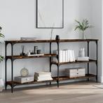 vidaXL Wandtafel 160x29x75 cm bewerkt hout gerookt, Huis en Inrichting, Tafels | Bijzettafels, Verzenden, Nieuw