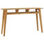vidaXL Wandtafel 120x35x75 cm massief teakhout, Huis en Inrichting, Tafels | Bijzettafels, Verzenden, Nieuw
