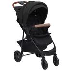 vidaXL Kinderwagen 2-in-1 staal antracietkleurig, Verzenden, Nieuw