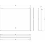 Wiesbaden Avi Badkamerspiegel met LED - Dimbaar -, Ophalen of Verzenden, Nieuw