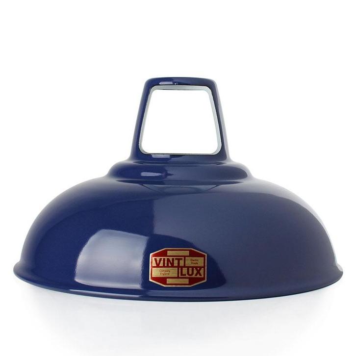 Vintlux Lampenkap 1933 Navy Blue - Ø 30 cm - E27, Huis en Inrichting, Lampen | Lampenkappen