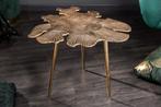 Handgemaakte salontafel ABSTRACT LEAF 60cm goud filigraan, Ophalen of Verzenden, Nieuw