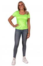 T-Shirt Dames Neon Groen, Verzenden, Nieuw