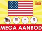 USA vlaggen - Vlag Amerika binnen 24 uur geleverd, Diversen, Vlaggen en Wimpels, Nieuw, Ophalen of Verzenden