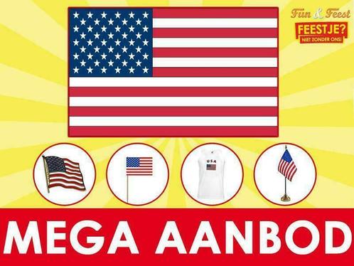 USA vlaggen - Vlag Amerika binnen 24 uur geleverd, Diversen, Vlaggen en Wimpels, Nieuw, Ophalen of Verzenden