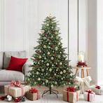 vidaXL Kunstkerstboom Groen 180 cm PVC en Metaal en Plastic, Diversen, Kerst, Verzenden, Nieuw