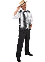 Gilet Streep Zwart/Wit, Kleding | Heren, Ophalen of Verzenden, Nieuw