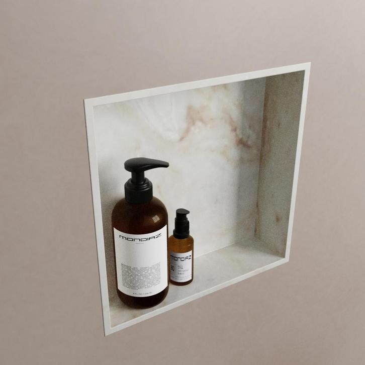 MONDIAZ EASY Nis 29,5x29,5cm in solid surface kleur Frappe., Doe-het-zelf en Verbouw, Sanitair, Ophalen of Verzenden