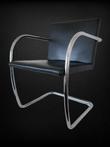 Chrome en leder stoel voor thuis of vergadertafel