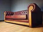 Sofa - Antiek leer - Chesterfield, Antiek en Kunst