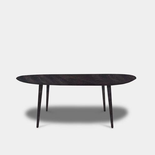 Tafel organisch eikenhout - Konisch - Dark Grey, Huis en Inrichting, Tafels | Eettafels