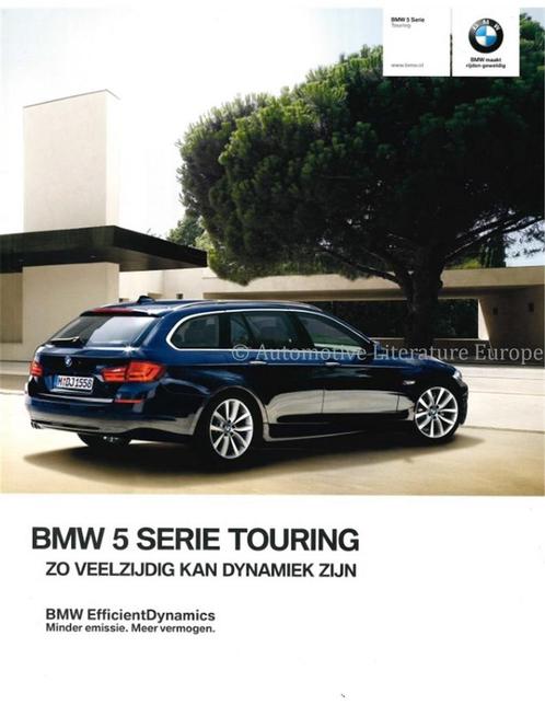 2012 BMW 5 SERIE TOURING BROCHURE NEDERLANDS, Boeken, Auto's | Folders en Tijdschriften, BMW