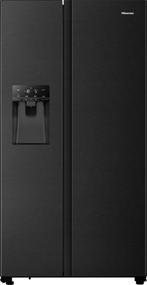 Hisense RS694N4TFE side-by-side koelkast - blacksteel-look, Witgoed en Apparatuur, Koelkasten en IJskasten, 150 tot 200 liter