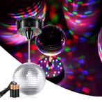 Roterende Discolamp Spiegelbol – Op USB en 3x AA Batterij, Muziek en Instrumenten, Licht en Laser, Nieuw, Discobol, Kleur, Verzenden