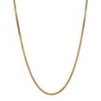 Lengtecollier gourmet 46 cm 8 karaat, Verzenden, Zo goed als nieuw, Goud