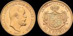Sweden Oskar Ii 10 kronen 1901 goud, Postzegels en Munten, Verzenden