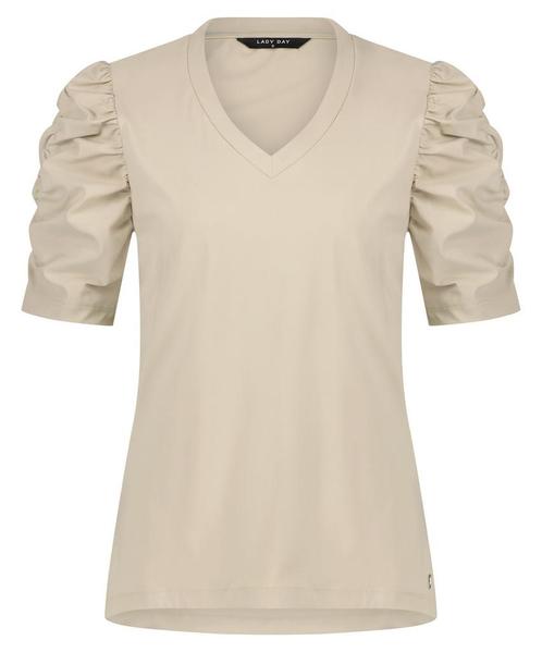 40% Lady Day  T-shirts  maat XS, Kleding | Dames, T-shirts, Beige, Nieuw, Verzenden