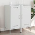 vidaXL Dressoirs 2 st 36x39x79 cm staal wit, Minder dan 50 cm, Verzenden, Nieuw, Metaal