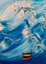 Taty Ur - La barca rossa, Antiek en Kunst, Kunst | Schilderijen | Modern