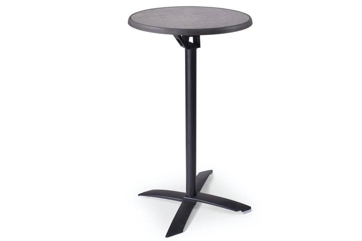 Statafel Helsinki | 60 cm | opklapbaar, Tuin en Terras, Tuintafels, Nieuw, Kunststof, Rond, Ophalen of Verzenden
