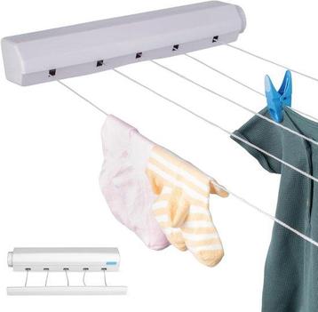 Tweedekans | Wand waslijn uittrekbaar - 5 lijnen - 4m draad beschikbaar voor biedingen