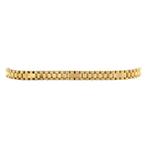 Gouden rolex armband 21 cm 14 krt, Goud, Goud, Zo goed als nieuw, Verzenden