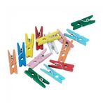 Mini Knijpers Hout Gemixt 24st, Verzenden, Nieuw