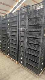 Stapelbak, 600x400x21 mm, euronorm, zwart pp, gebruikt, Zakelijke goederen, Agrarisch | Werktuigen, Ophalen of Verzenden