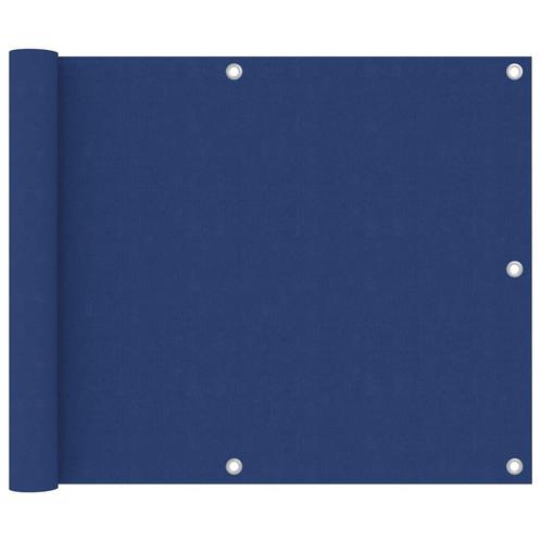 vidaXL Balkonscherm 75x600 cm oxford stof blauw, Tuin en Terras, Zonneschermen, Nieuw, Verzenden
