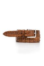 Originele croco leren riem Cognac bruin NIEUW, Bruin, Echt leder, Riccamente, Nieuw