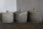 Luksa houten potjes set van 3 Dimy, Ophalen of Verzenden, Nieuw