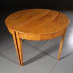 Stel blonde esdoornhouten  demi lune tafels ca 1890 No68143, Antiek en Kunst, Ophalen of Verzenden