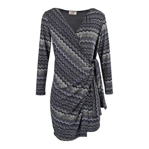 Verysimple • zilver grijze overslag jurk • XS (IT40), Kleding | Dames, Jurken, Grijs, Nieuw, Maat 34 (XS) of kleiner, Verzenden