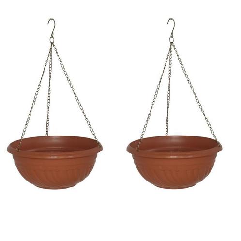 HANGENDE PLANTENBAK BLOEMPOT MET KETTING diameter 26cm-se..., Tuin en Terras, Bloembakken en Plantenbakken, Nieuw, Verzenden