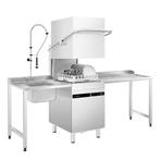 GGM Gastro | Doorschuifvaatwasser - Touch - 9,66 kW - met |, Witgoed en Apparatuur, Vaatwasmachines, Verzenden, Nieuw, Inbouw