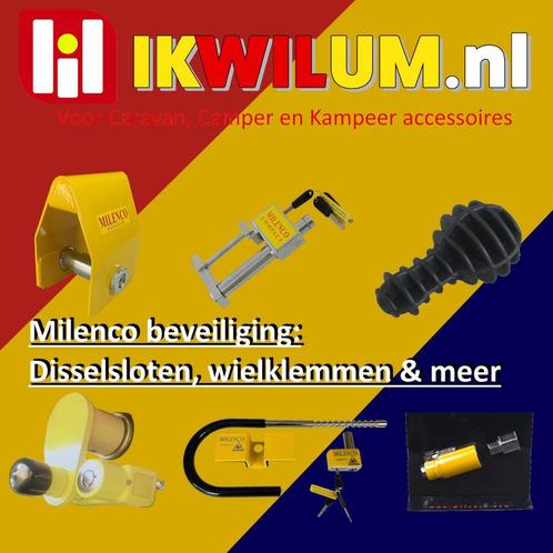 Milenco diefstalbeveiliging van disselslot tot wielklem!, Caravans en Kamperen, Caravan accessoires, Nieuw, Ophalen of Verzenden