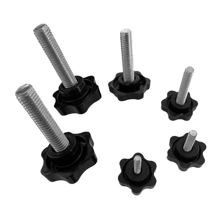 Set van 10 sterknoppen met draadstang (M8, zwart), Doe-het-zelf en Verbouw, Gereedschap | Handgereedschap, Nieuw, Ophalen of Verzenden