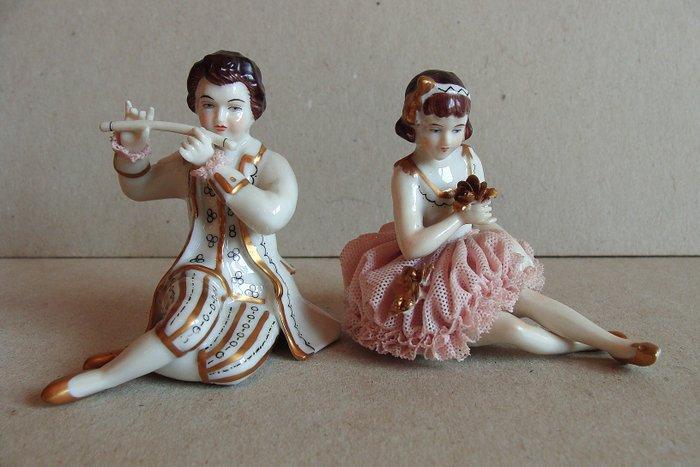 Mueller & Co. - Beeldje - Dresden (2) - Porselein, Antiek en Kunst, Antiek | Glas en Kristal