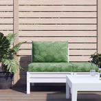 vidaXL Palletkussens 2 st bladpatroon oxford stof, Huis en Inrichting, Woonaccessoires | Kussens, Verzenden, Nieuw, Groen